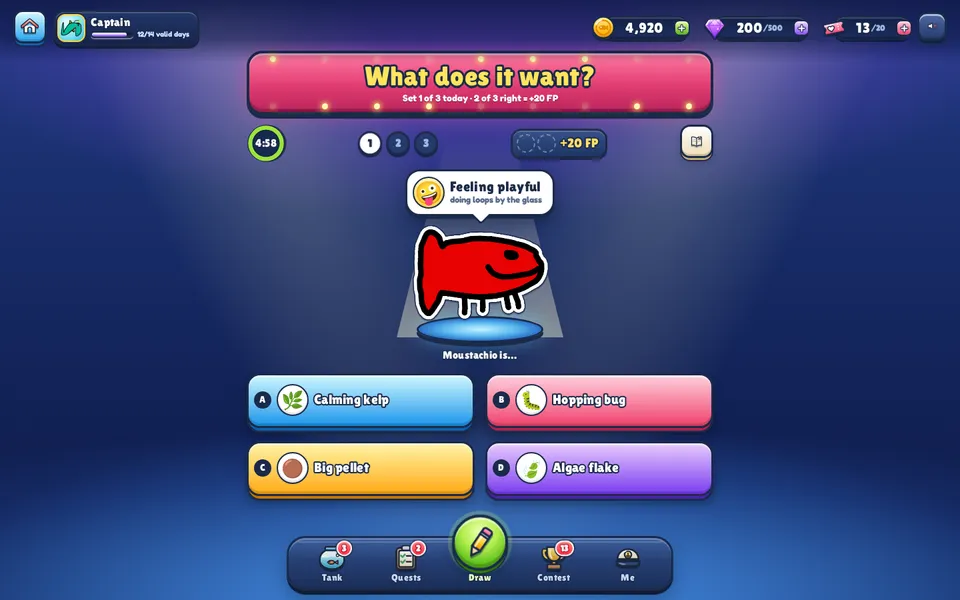 DrawFish — The daily mini-game