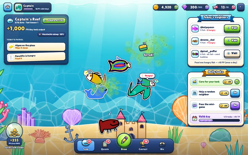 DrawFish — Your tank